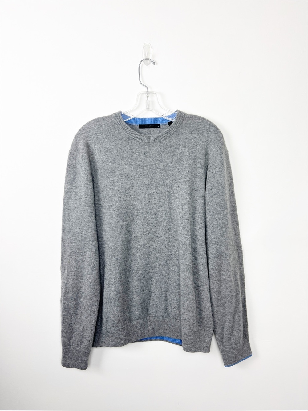 Greyson Cashmere Grey Colored Pullover Sweater M
